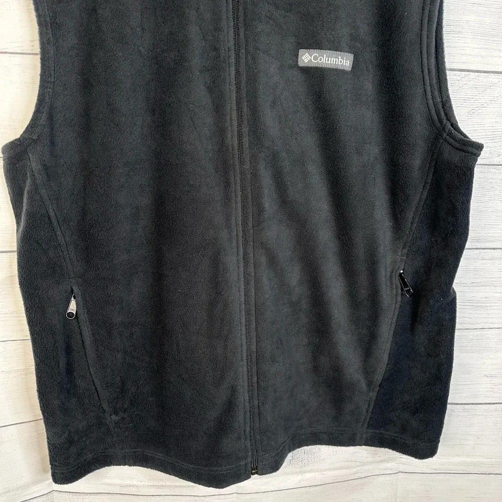 Columbia Mens size Large Steens Mountain Fleece Vest Black 1639261 - Picture 4 of 8